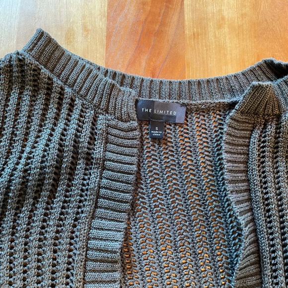 The Limited | Olive Green Cardigan 3/4 sleeves - Picture 2 of 7